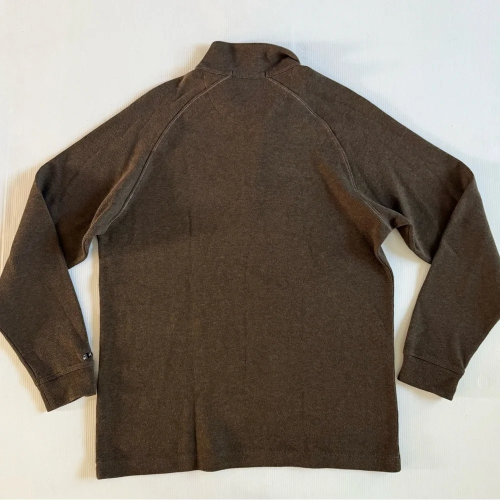 Tiger Woods Collection Half Zip Pullover Sweater Men’s Size Medium Color Brown‎